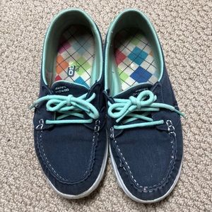 Skechers blue on-the-go shoes